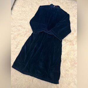 Tommy Hilfiger Rich Blue 100% Cotton Icon Men’s Bathrobe One Size